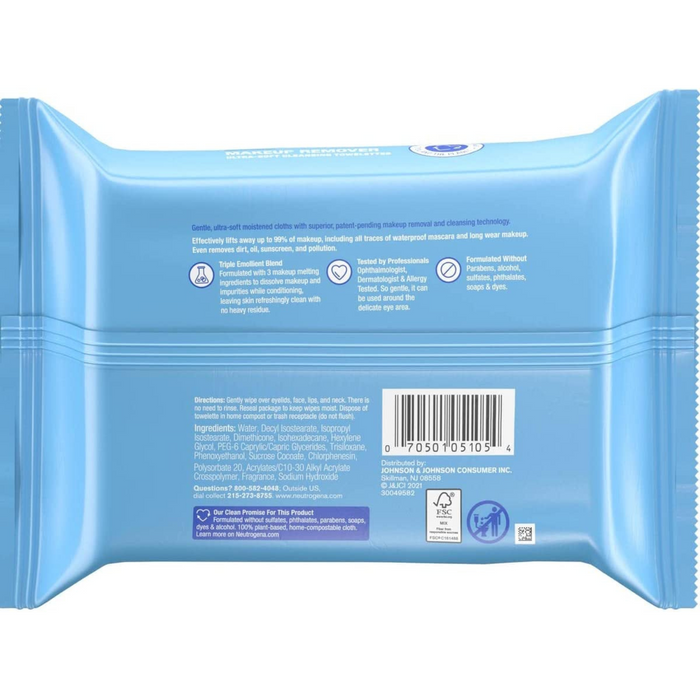 Neutrogena- Makeup Remover Cleansing Towelettes Ultra Soft