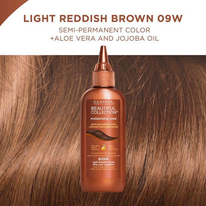 Beautiful Collection Moisturizing Color – B09W Light Reddish Brown 3oz