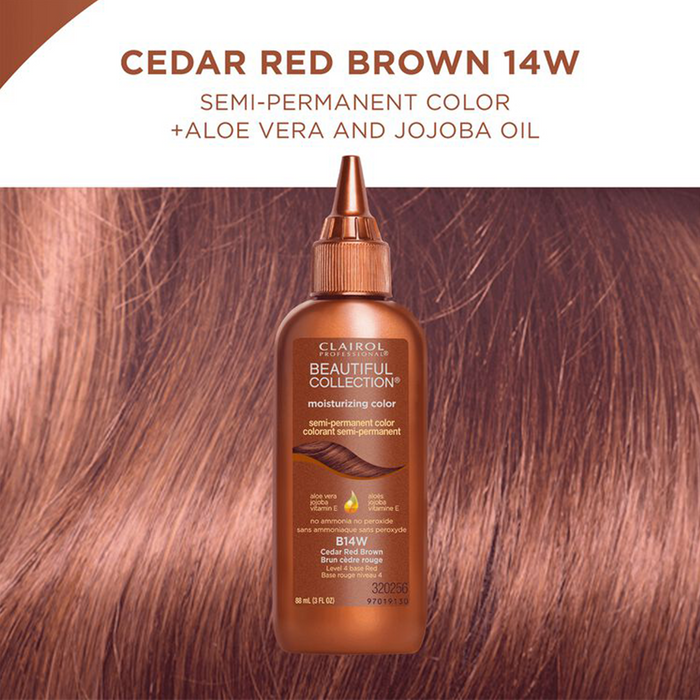 Beautiful Collection Moisturizing Color – B14W Cedar Red Brown 3oz