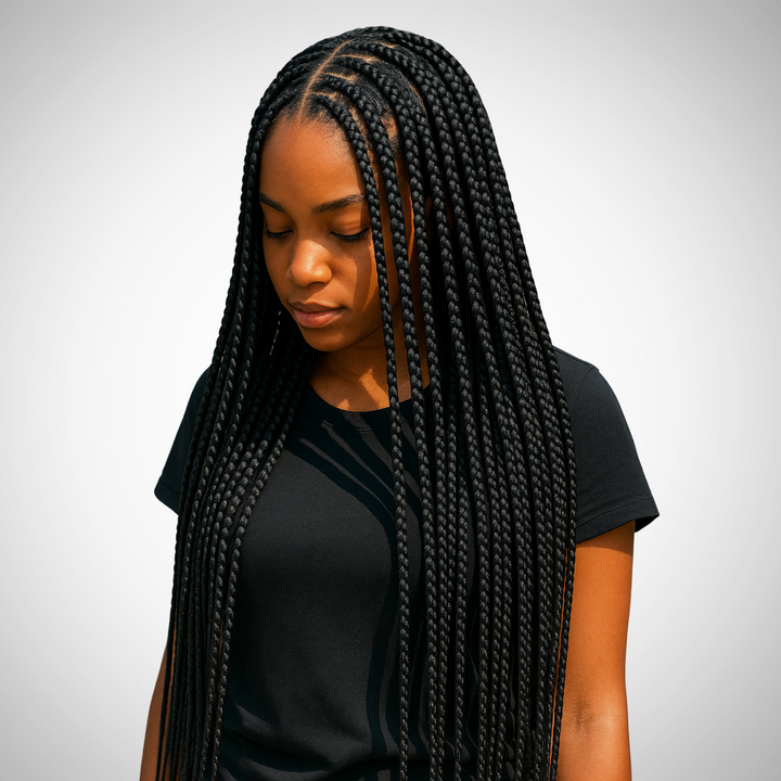 Kinky Straight Bulk Human Hair 20" 3 Bundle Pack