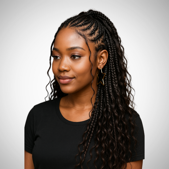 Kinky Straight Bulk Human Hair for Braiding