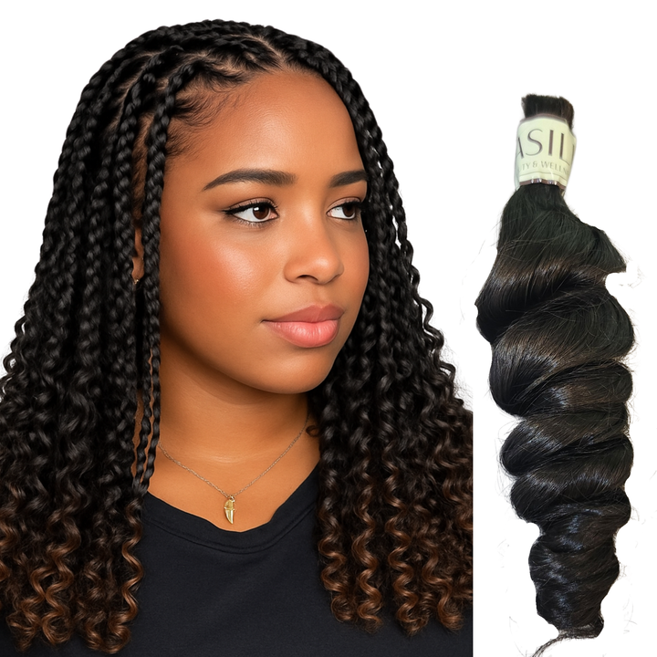 Ocean Wave Bulk Human Hair for Braiding