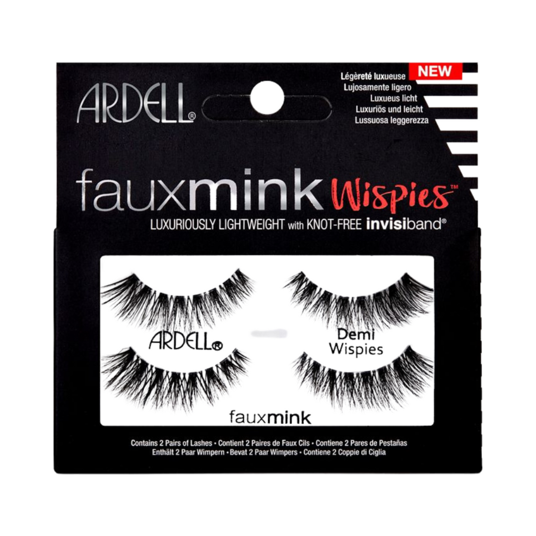 Faux Mink Demi Wispies Black Lashes Twin Pack