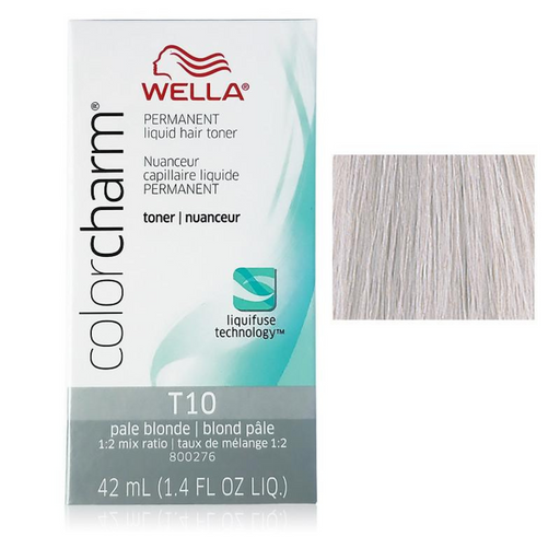 Wella Color Charm Liquid Toner, 1.4oz – T10 Pale Blonde