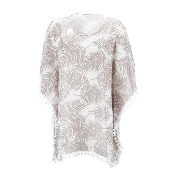 Embellished Pom-Pom Cover Up