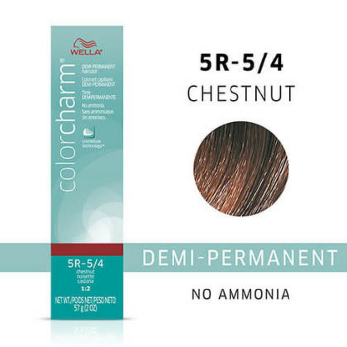 Wella Color Charm Demi-Permanent Haircolor 2oz 5R (5/4) Chestnut