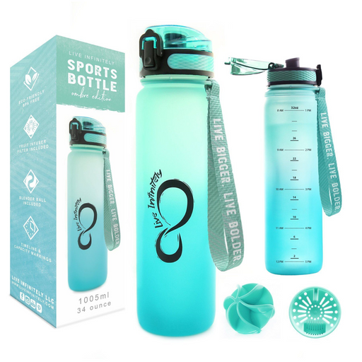 34oz Sports Bottles Ombre Edition Sea Glass