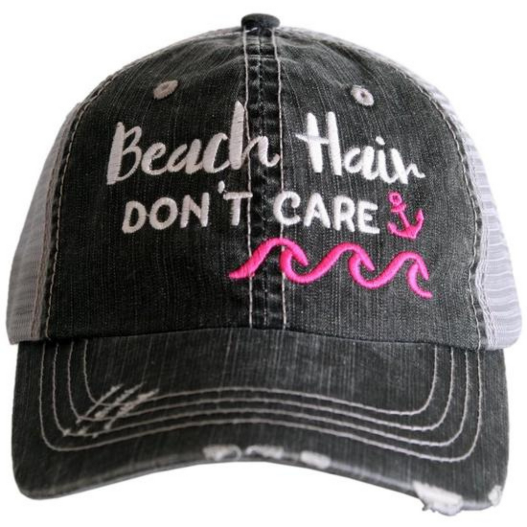 Beach Hair Don't Care Trucker Hat