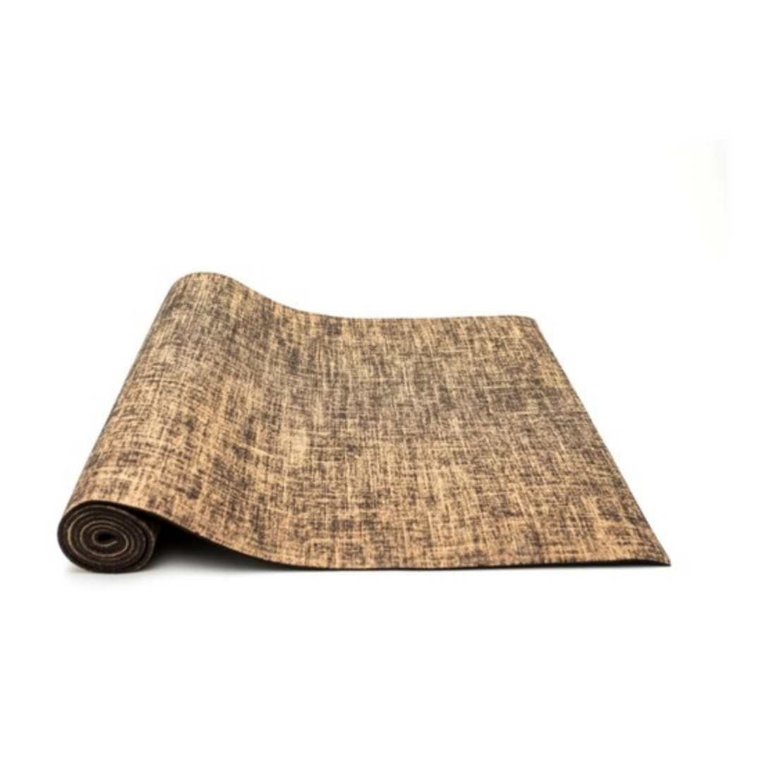 Coffee Brown Hemp & Jute Blend Yoga Mat