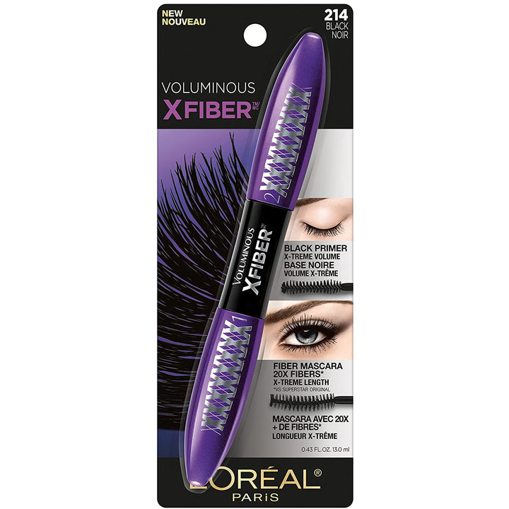 Voluminous X Fiber Mascara Blackest Black