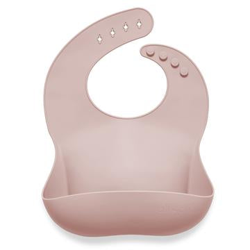 Silicone Baby Bib (Soft Blush)