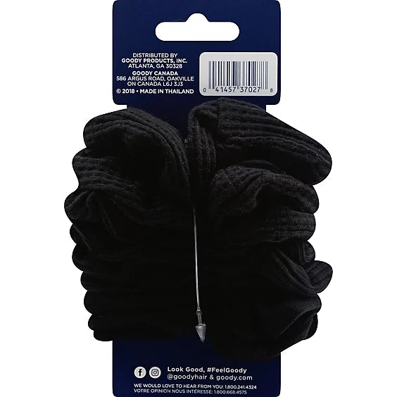 Scrunchie Ouchless Black Satin