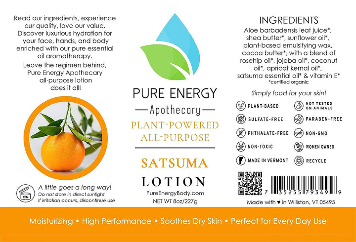 Pure Energy Apothecary SATSUMA Skin Oil 8oz