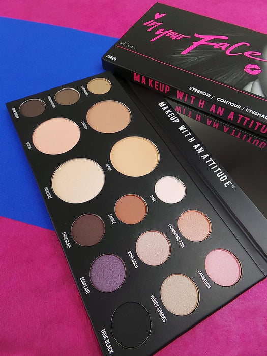 Rude Cosmetics In Your Face 3-in-1 Palette
