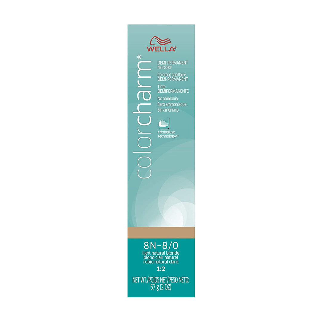 Wella Color Charm Demi-Permanent Haircolor 2oz 8N (8/0) Light Natural Blonde
