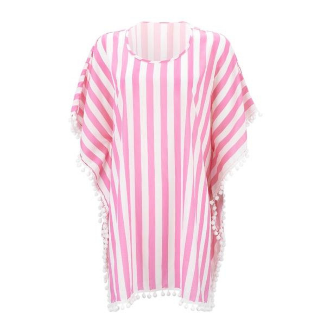 Embellished Pom-Pom Cover Up