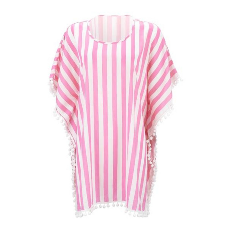 Embellished Pom-Pom Cover Up