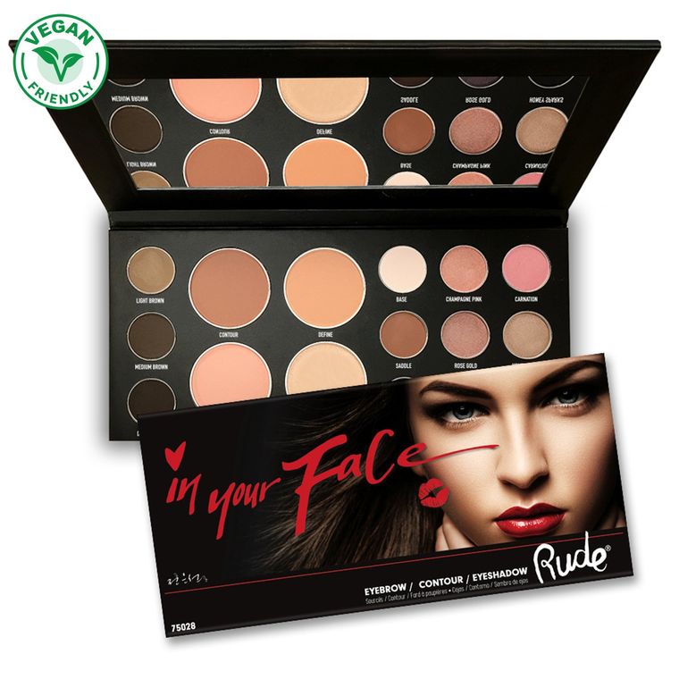 Rude Cosmetics In Your Face 3-in-1 Palette