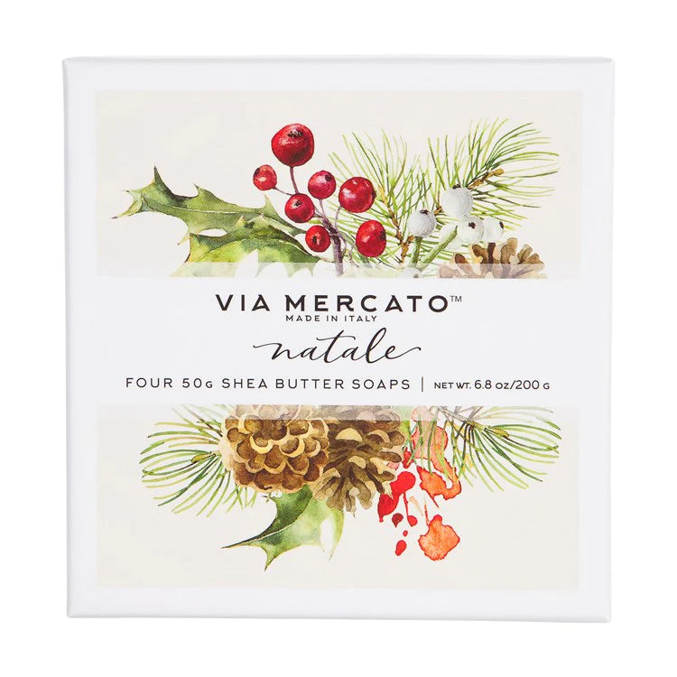 Via Mercato Natale Shea Butter Soap Gift Set