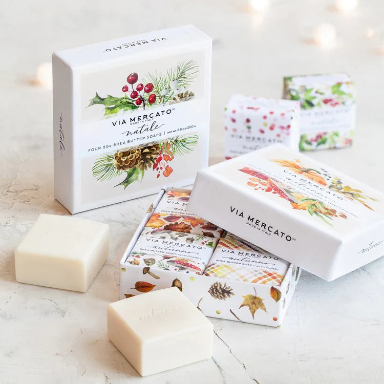 Via Mercato Natale Shea Butter Soap Gift Set